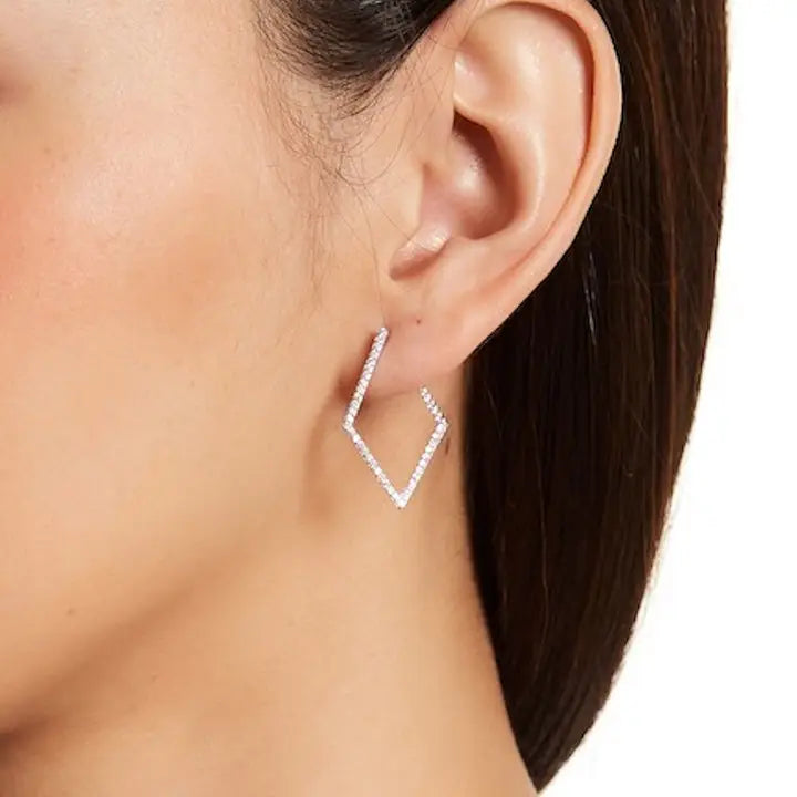 Geometric Wrap Around Hoop Earrings