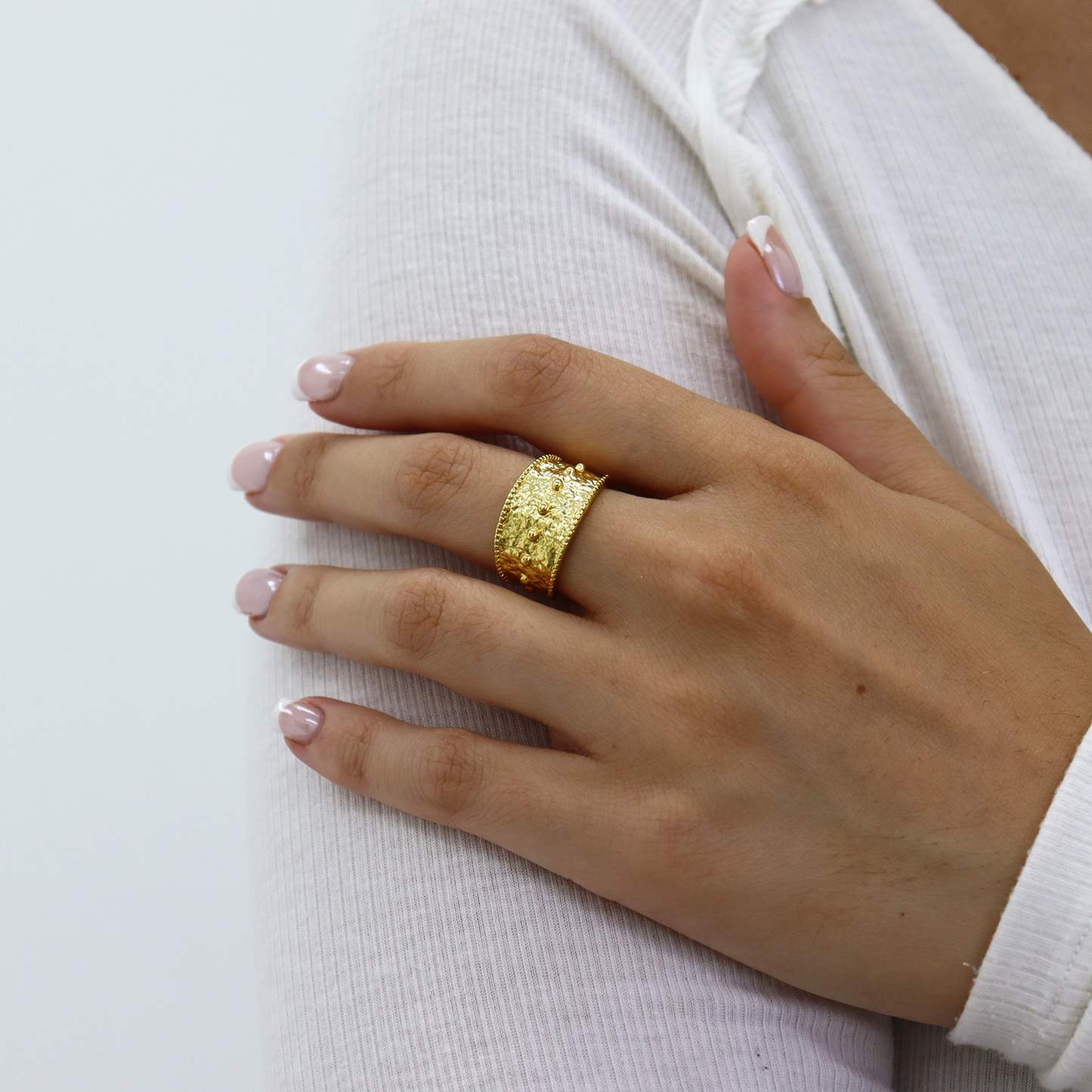 Mini Dots Ring - 24K Gold Plated