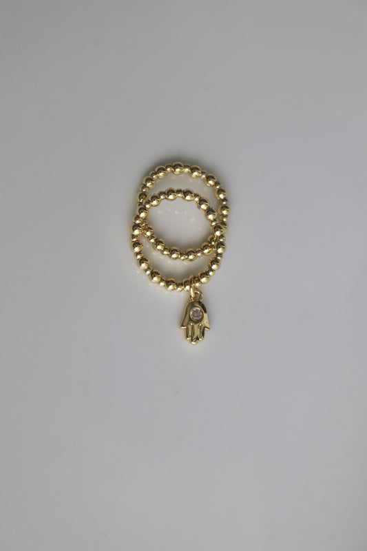 Hamsa Beaded Ring