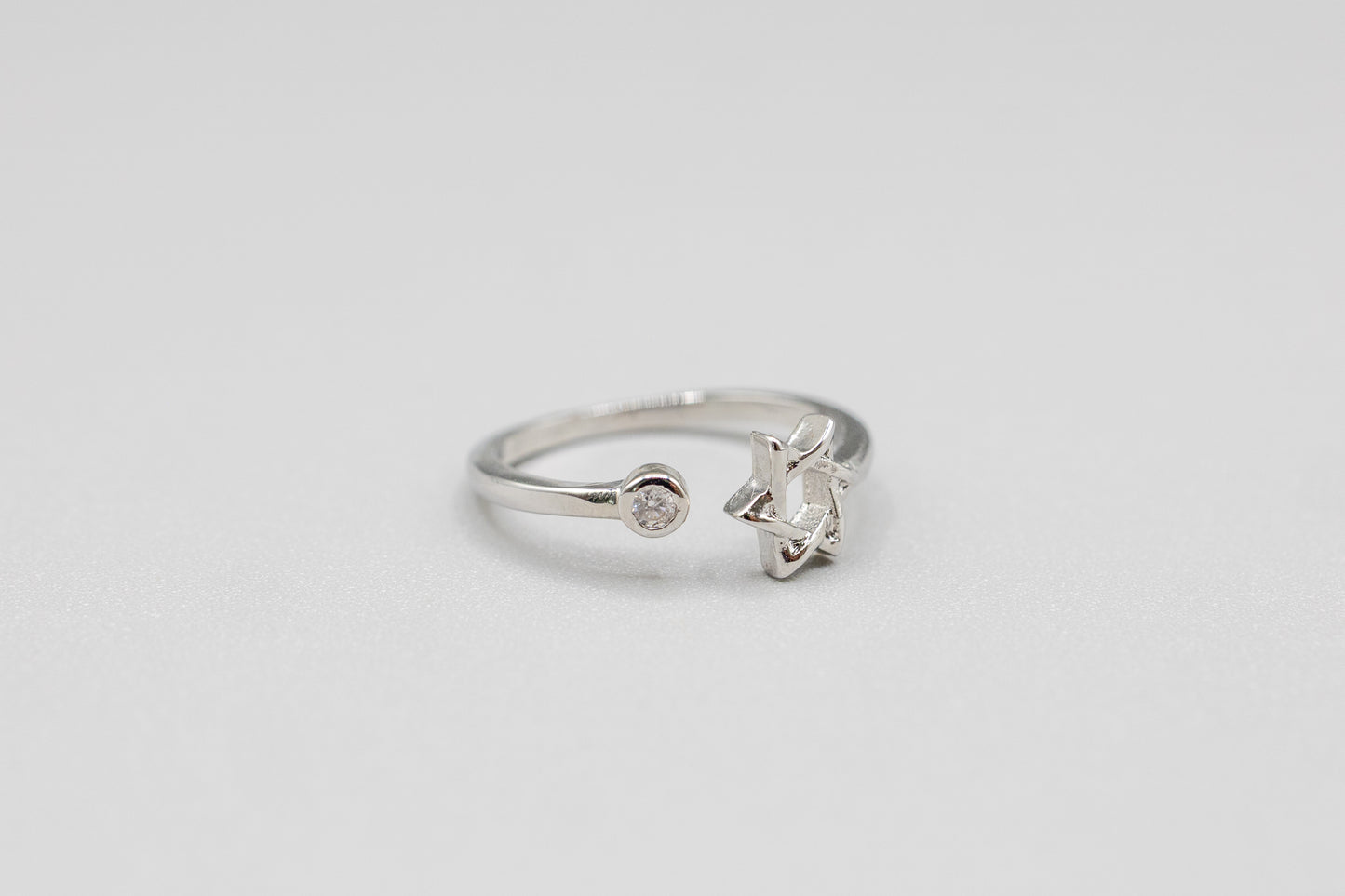 Jewish Star CZ Ring