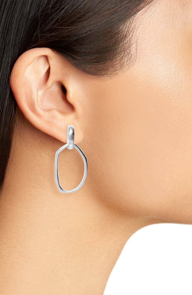 Irregular Link Drop Earrings - 24K Gold Plated