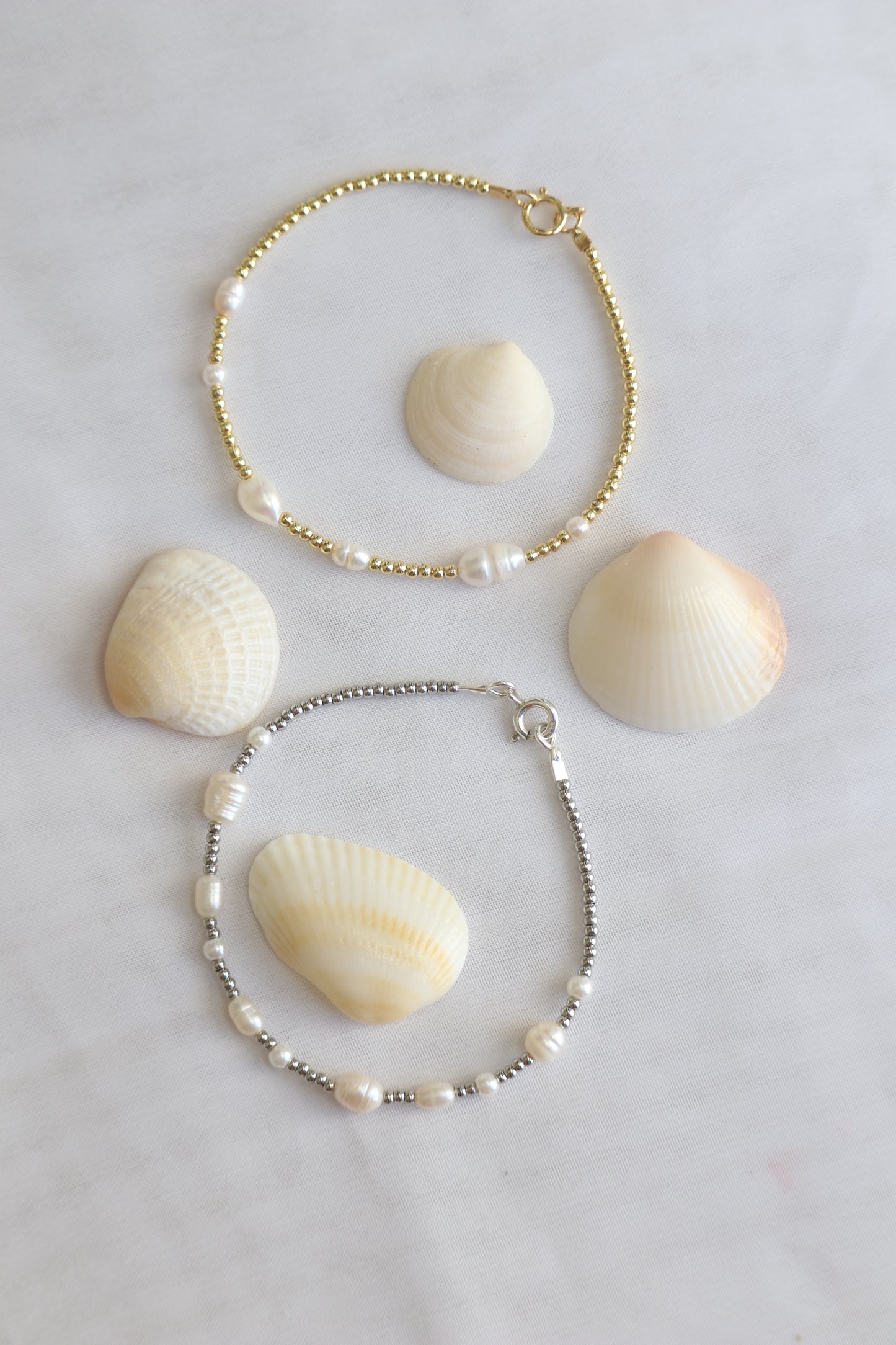 Gold Multi Pearl Bracelet