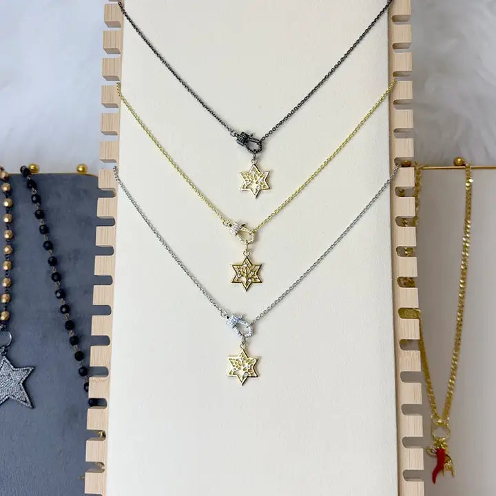 Star of David Tree of Life Necklace