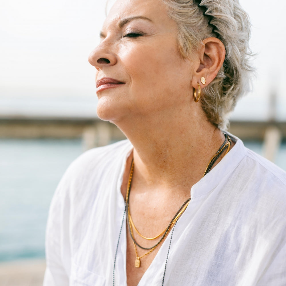 Flower Parchment Necklace