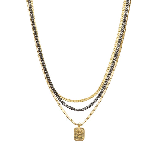 Flower Parchment Necklace