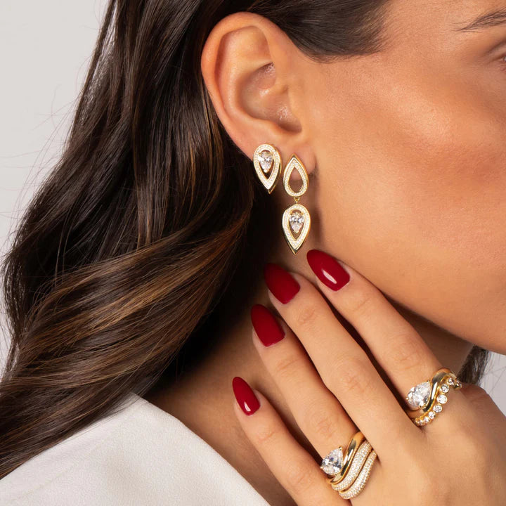 Teardrop Stud Earring