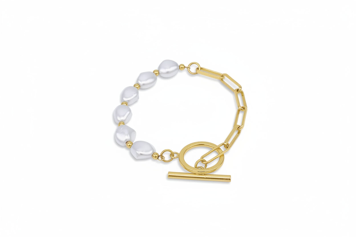 Chain-Pearl Bracelet
