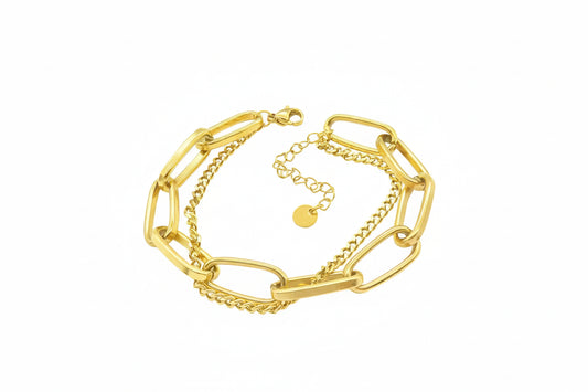 Oversized Mixed Chain Bracelet