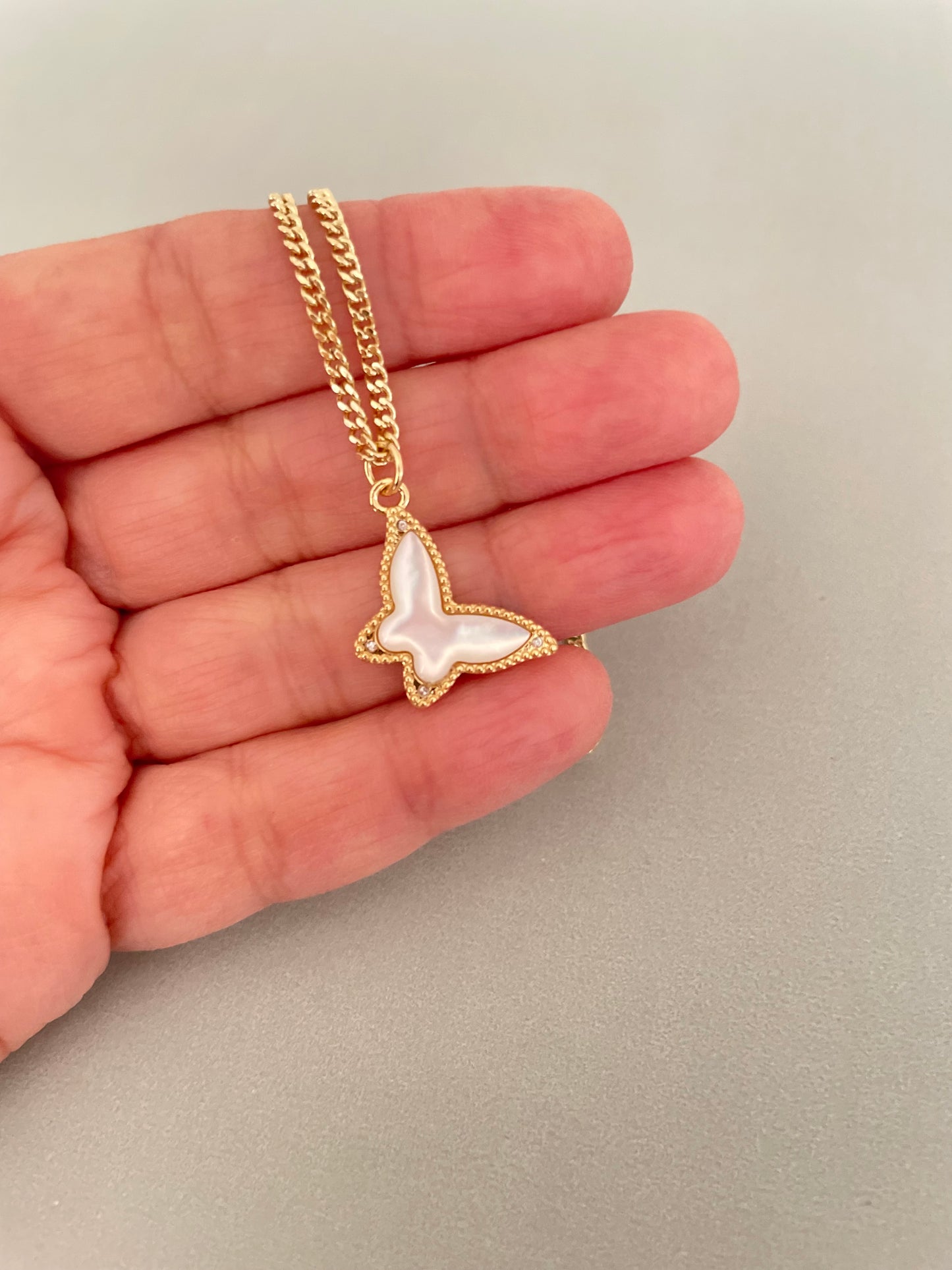 Pearl Butterfly Necklace