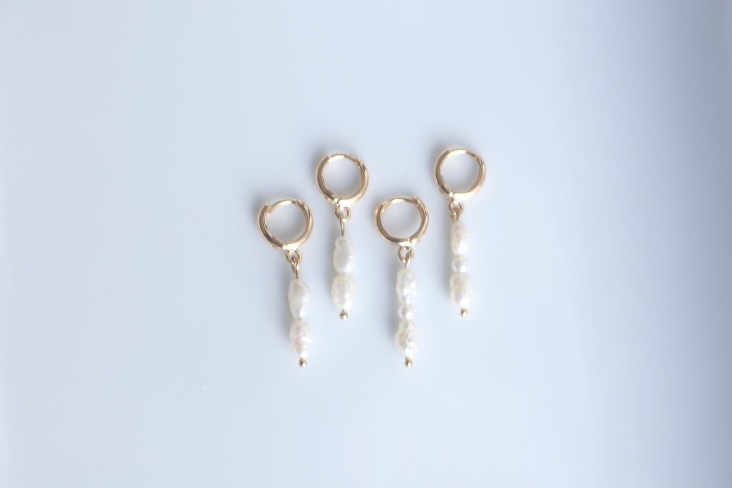 Pearl Hoop Earrings
