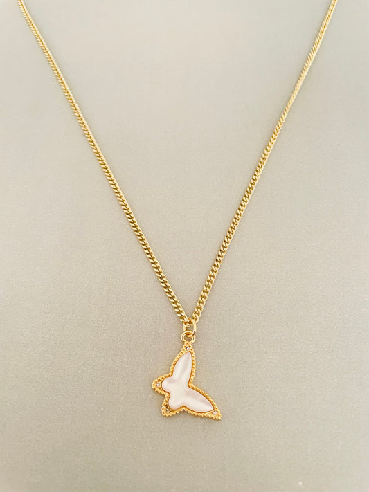 Pearl Butterfly Necklace