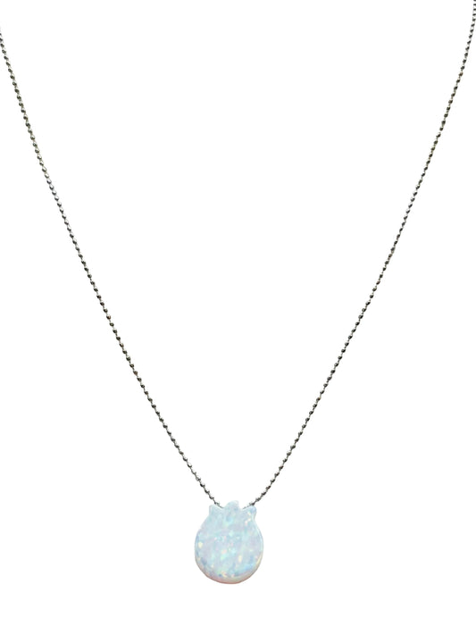 White Opal Pomegranate Necklace