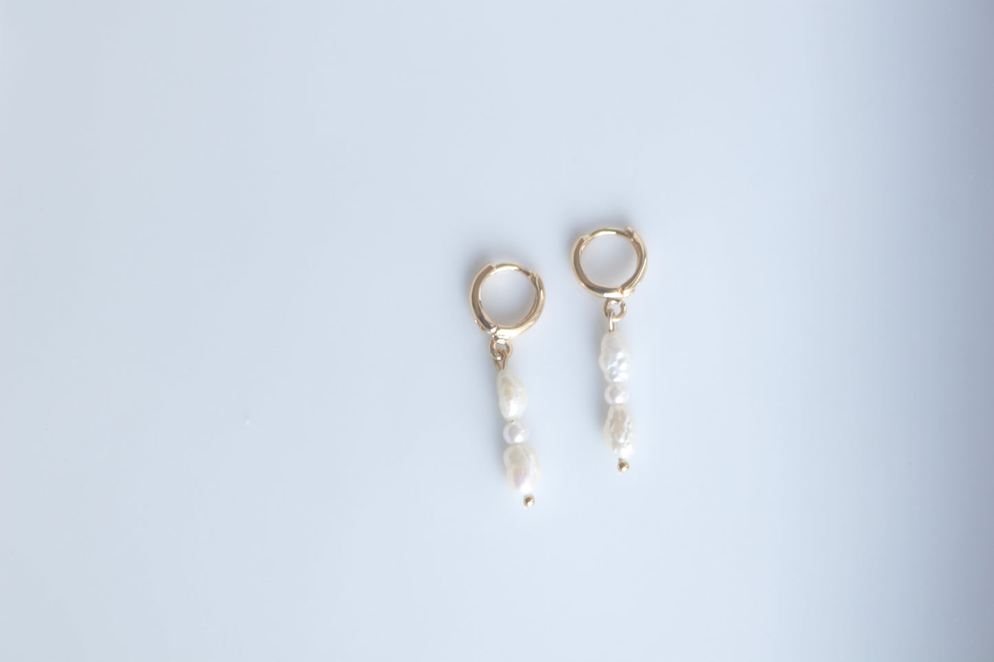 Pearl Hoop Earrings