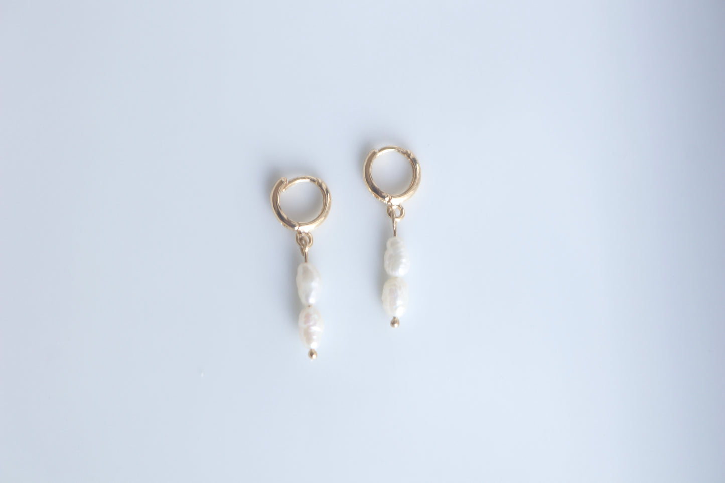 Pearl Hoop Earrings