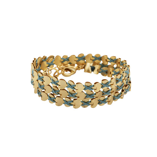 Gold Hearts Wrap Necklace/Bracelet
