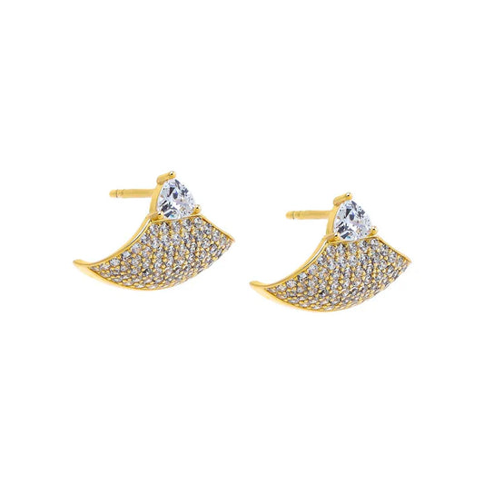 Pave Stud Earring