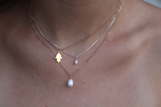 Gold Hamsa Necklace