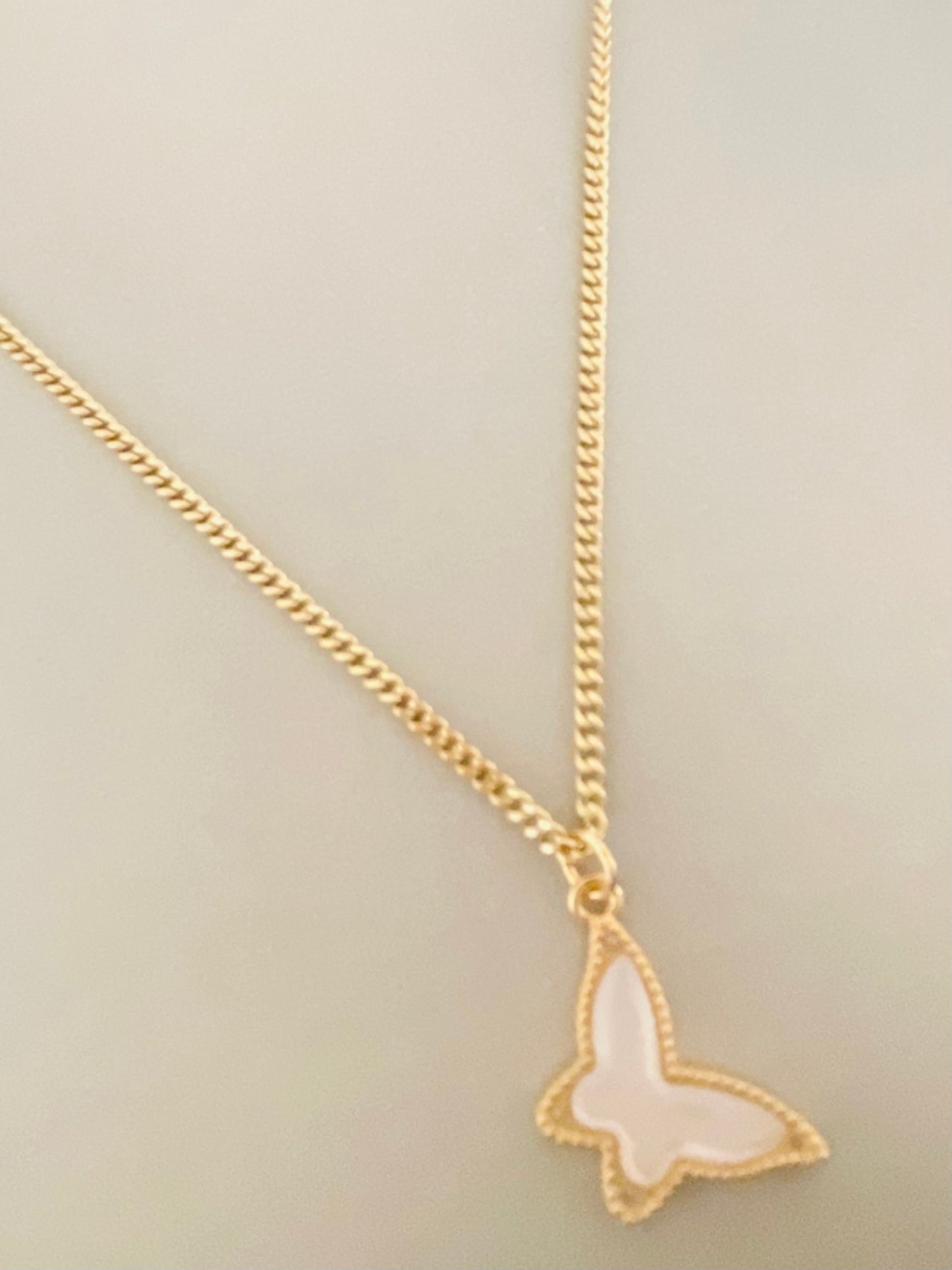 Pearl Butterfly Necklace