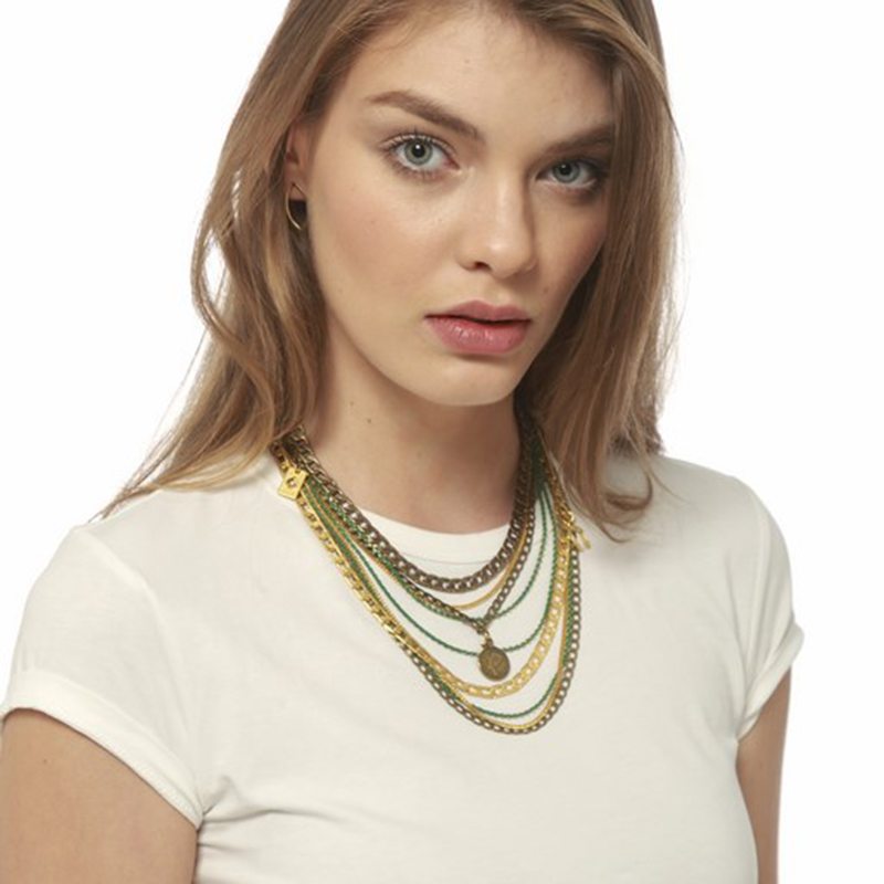 Gourmet Gold Card Necklace