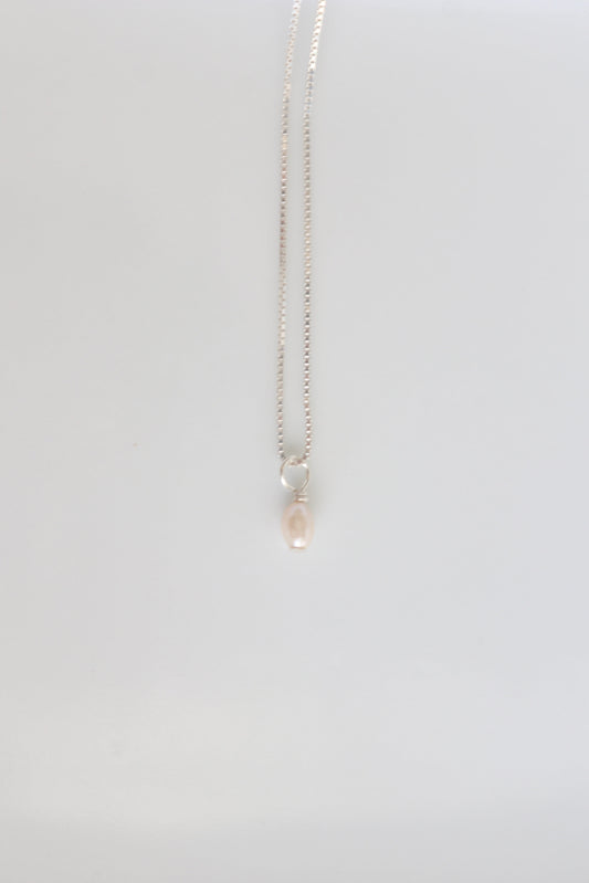 Silver Pearl Necklace