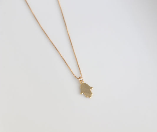 Gold Hamsa Necklace