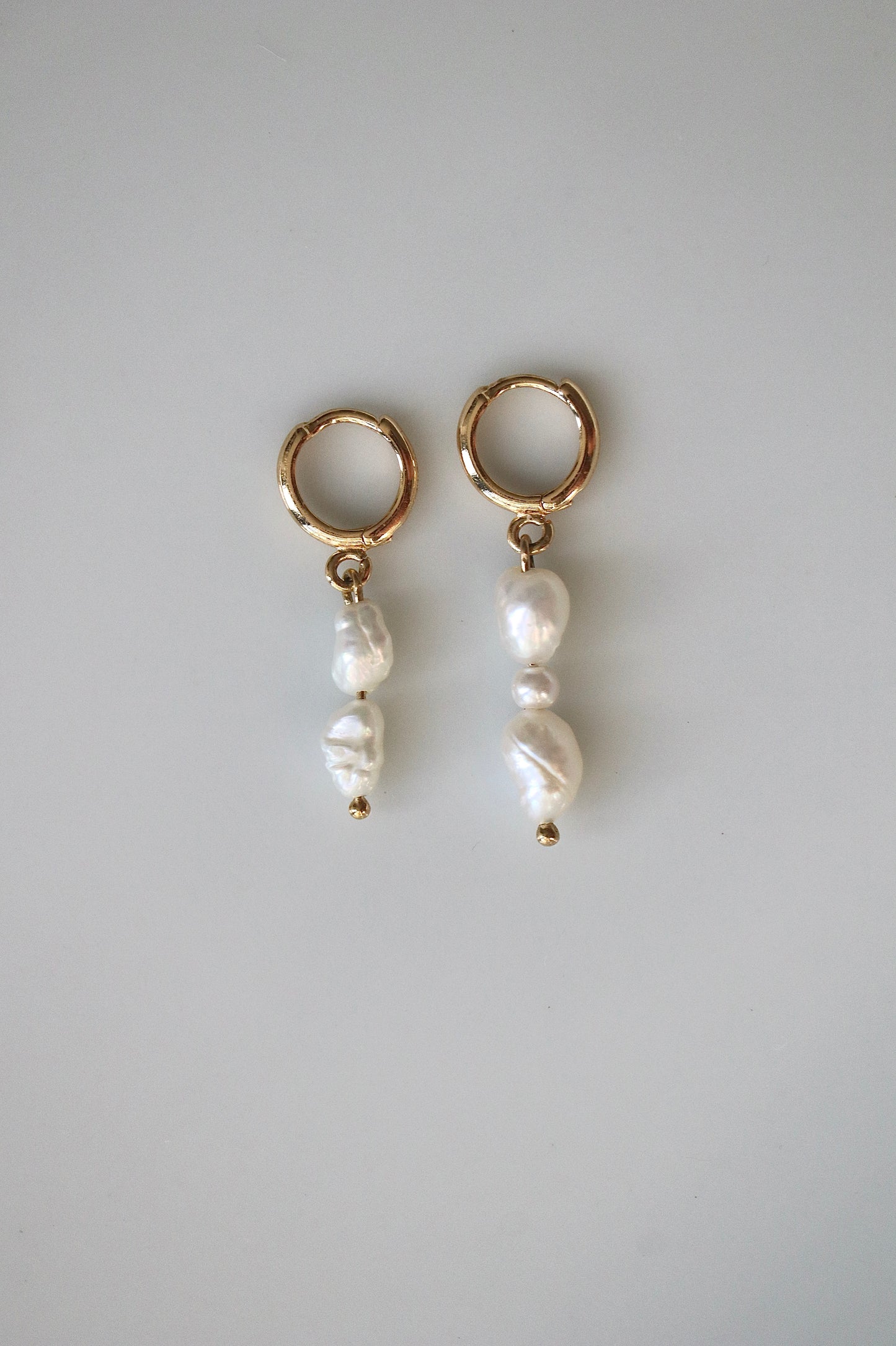 Pearl Hoop Earrings