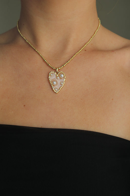Hearts of Pearl Necklace