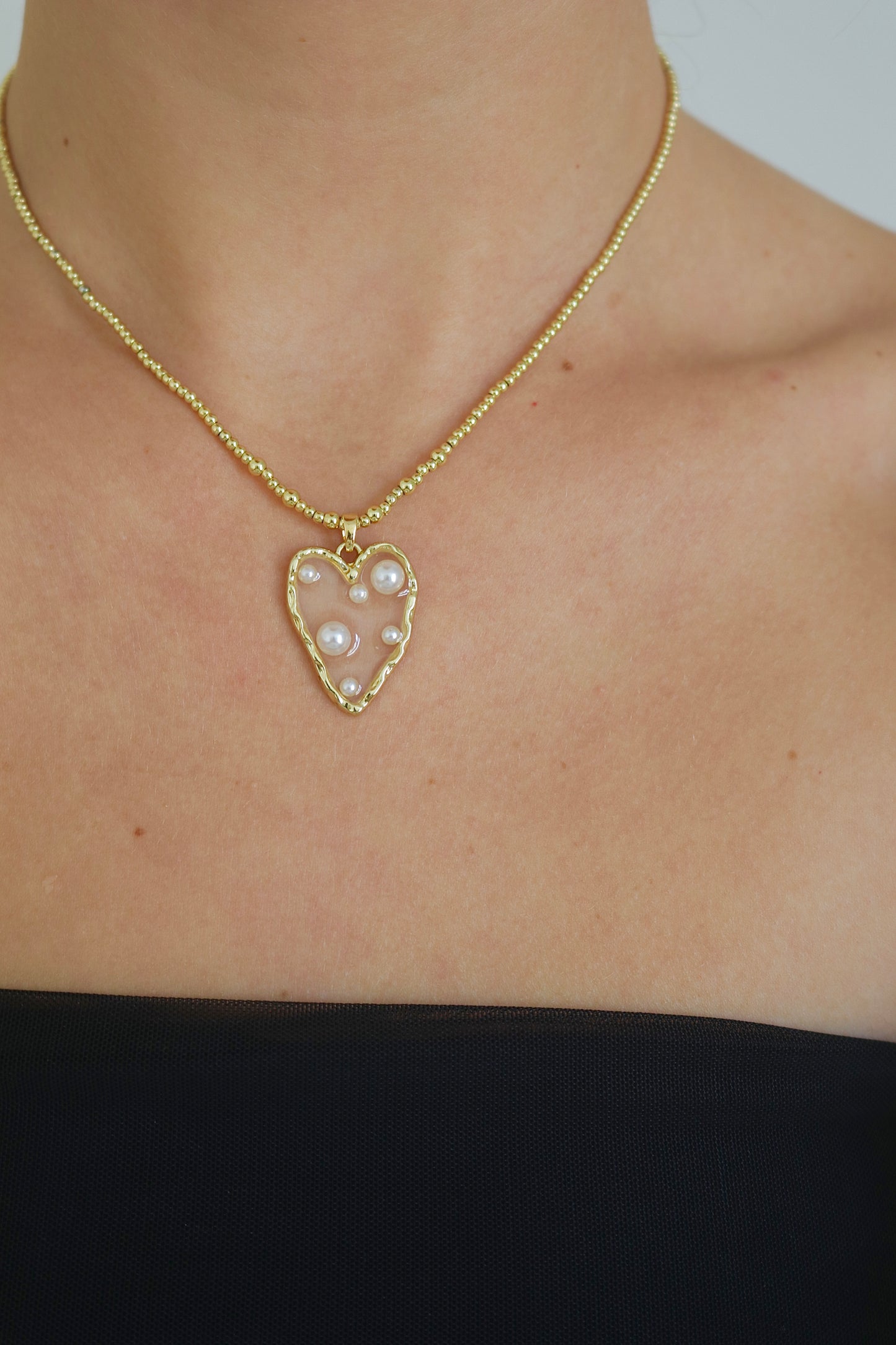 Hearts of Pearl Necklace