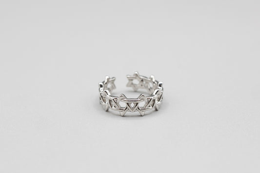 Multiple Jewish Star Ring