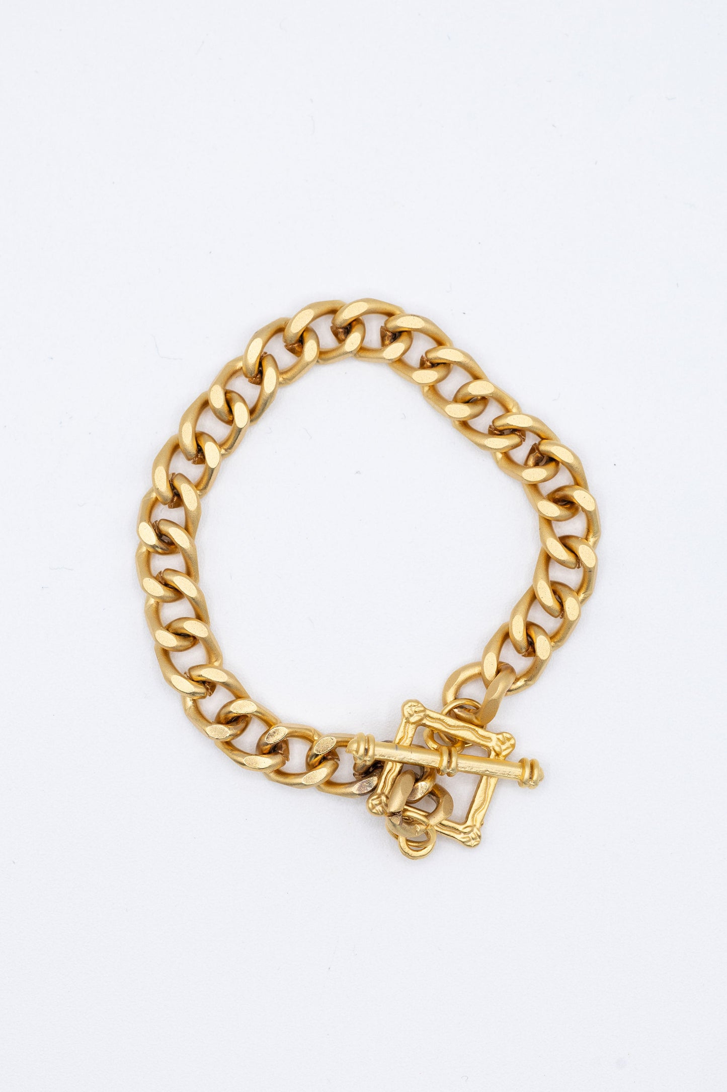 Square Matte Gold Bracelet