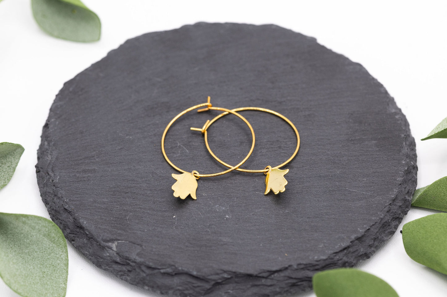 Gold Hamsa Earrings