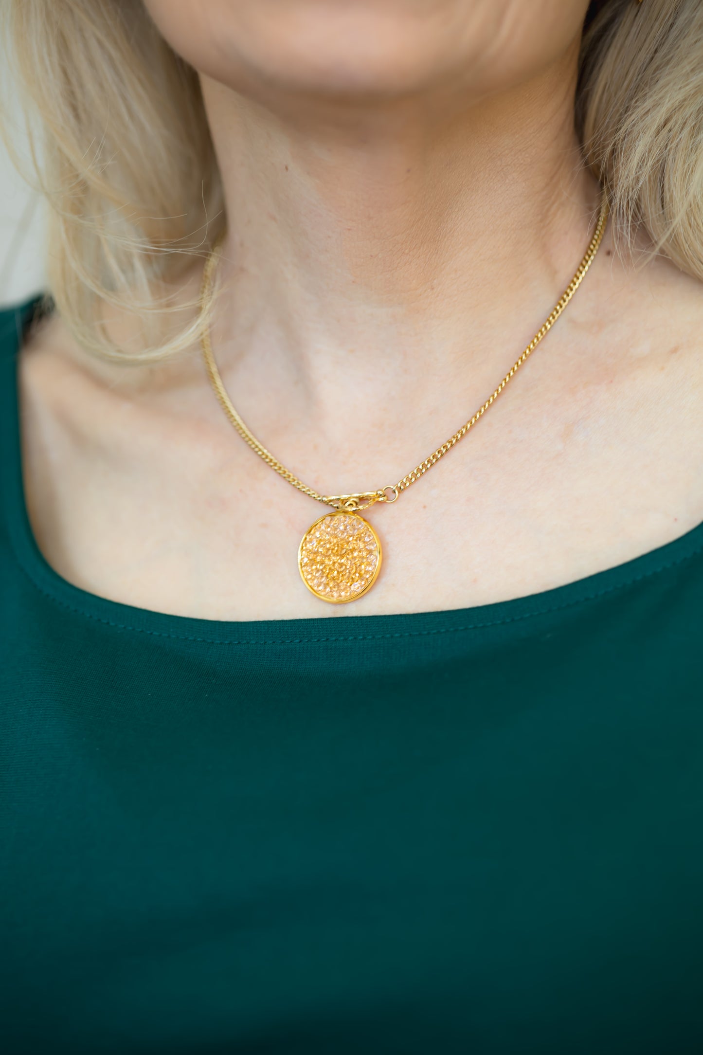 Swarovski Disc Necklace