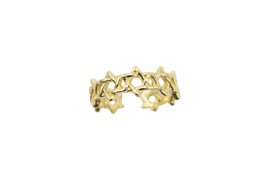 Multiple Jewish Star Ring
