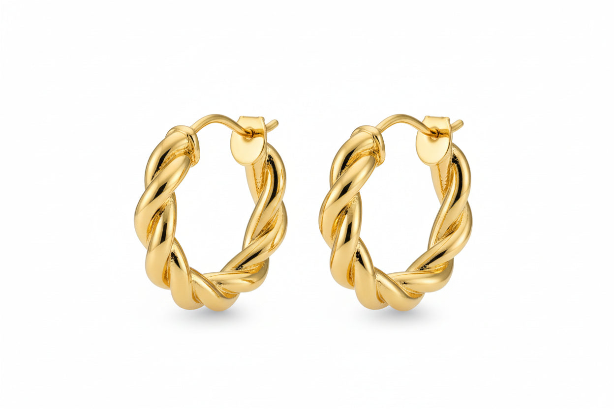 Twisted Hoop Earring