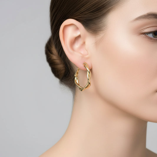 Twisted Hoop Earring