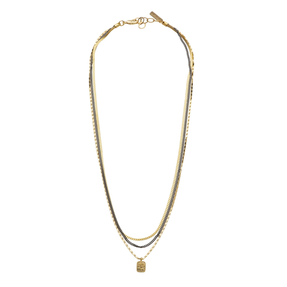 Flower Parchment Necklace