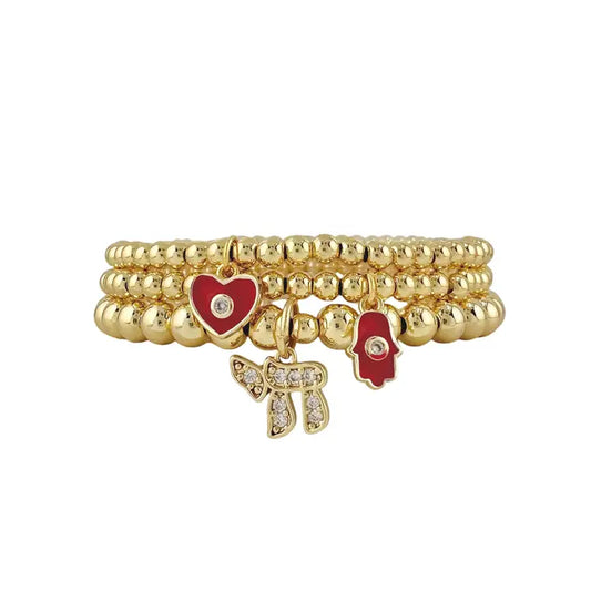 The Chai, Eye Hamsa Bracelet