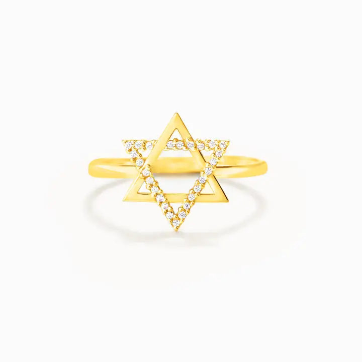 Dainty Star of David Stacking Ring