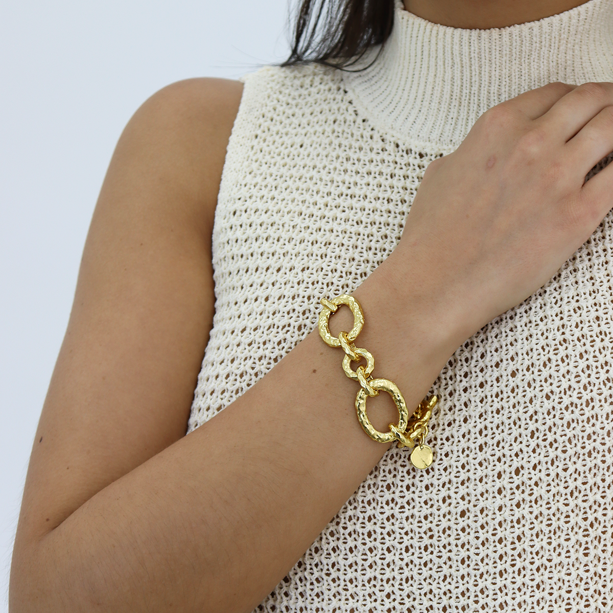 Bold Links Chain Bracelet - 24K Gold Plated
