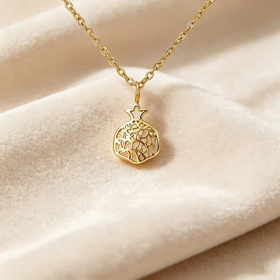 Pomegranate Shema Israel Necklace