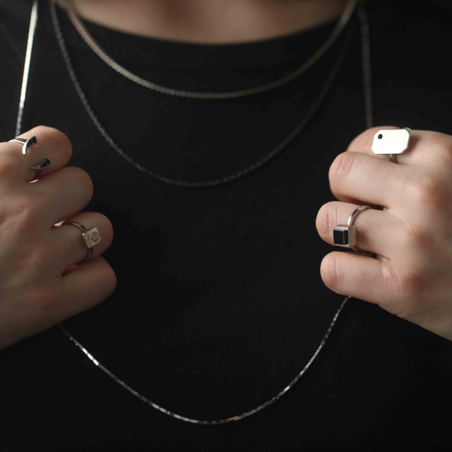 Gold Open Crescent Moon Ring